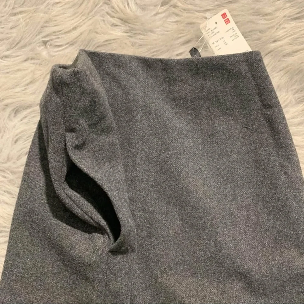 New Uniqlo wool blended women dark gray skirt size 0 - Picture 9 of 9